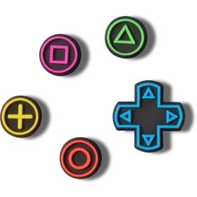 Conjuntos de 5 Berloques Jibbitz «Game Controller»