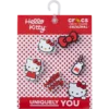 Conjuntos de 5 berloques Jibbitz™ Hello Kitty Conjuntos de 5 berloques Jibbitz™ Hello Kitty