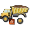 Conjuntos de 5 berloques Jibbitz «Myo Construction Truck»