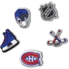 Conjuntos de 5 berloques Jibbitz™ NHL® Montreal Canadiens® Conjuntos de 5 berloques Jibbitz™ NHL® Montreal Canadiens®