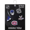 Conjuntos de 5 berloques Jibbitz™ NHL® Montreal Canadiens® Conjuntos de 5 berloques Jibbitz™ NHL® Montreal Canadiens®