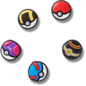Conjuntos de 5 berloques Jibbitz™ Poke Ball