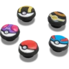 Conjuntos de 5 berloques Jibbitz™ Poke Ball Conjuntos de 5 berloques Jibbitz™ Poke Ball