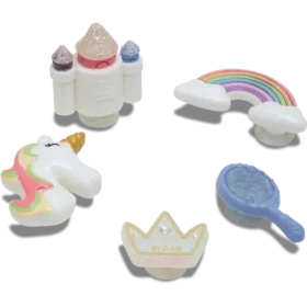 Conjuntos de 5 berloques Jibbitz «Pretty Princess»
