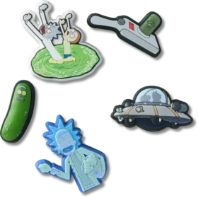 Conjuntos de 5 berloques Jibbitz «Rick and Morty»