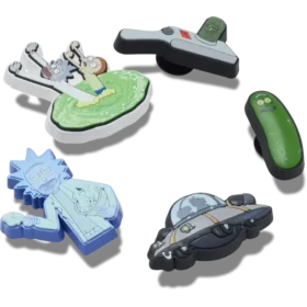 Conjuntos de 5 berloques Jibbitz «Rick and Morty»