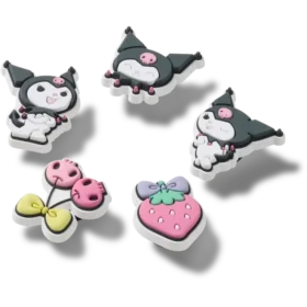 Conjuntos de 5 berloques Jibbitz Sanrio Kuromi