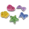 Conjuntos de 5 Berloques Jibbitz Squish que mudam com a luz UV Conjuntos de 5 Berloques Jibbitz Squish que mudam com a luz UV