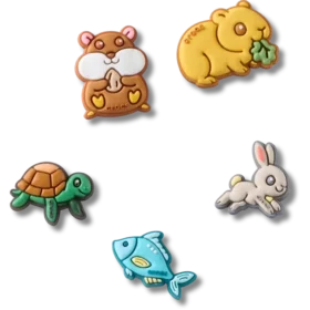 Conjuntos de 5 Berloques Jibbitz Super Pets