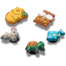 Conjuntos de 5 Berloques Jibbitz Super Pets