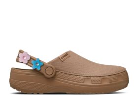 Crafted Enlighten Flower Clog «Chocolate de Leite»