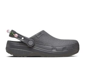 Crafted Pearl Chain Clog «Black Sand»