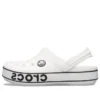 Crocband Logo Clogs «Branco Preto»