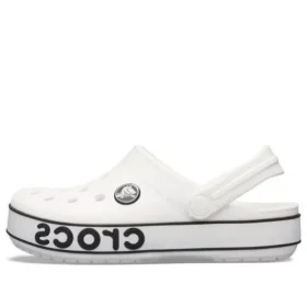 Crocband Logo Clogs «Branco Preto»