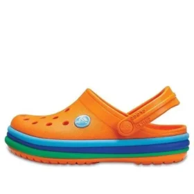 Crocband Rainbow Band Clogs «Laranja Azul»