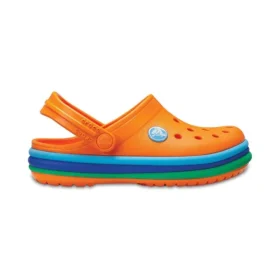 Crocband Rainbow Band Clogs «Laranja Azul»