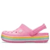 Crocband Rainbow Glitter Clogs «Rosa»