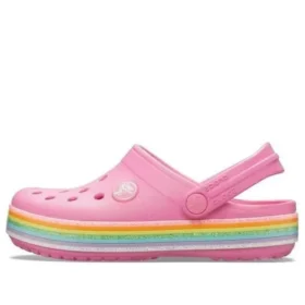 Crocband Rainbow Glitter Clogs «Rosa»