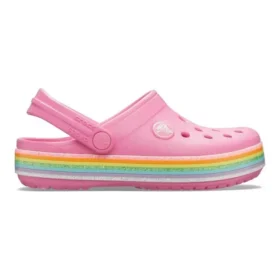 Crocband Rainbow Glitter Clogs «Rosa»