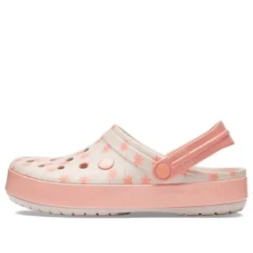 Crocband Seasonal Graphic Clogs «Rosa Branco»