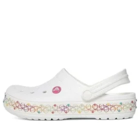 Crocband Stretch Necklace Clog «White Multi»