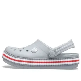 Crocband Varsity Clogs «Cinza Vermelho»