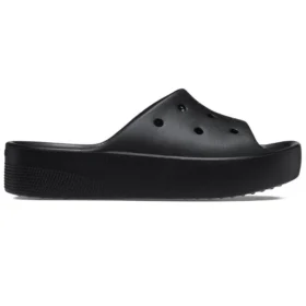 Crocs de plataforma tipo chinelo “Black”