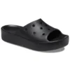 Crocs de plataforma tipo chinelo “Black”