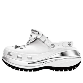 Crocs x MCM Mega Crush Clog «White Silver»