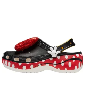 Crocs x Minnie Mouse – Classic Platform Clogs «Preto, Vermelho, Branco»