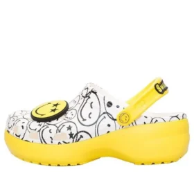Crocs x Smiley World Charm Classic Platform Clog «Yellow White»