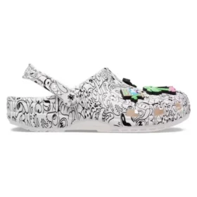 Crocs x Steven Harrington Classic Clogs «Quickstrike – Branco Preto»