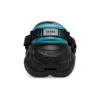 Echo Clog com atacadores refletores «Preto e azul-petróleo»