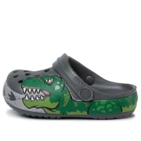 Fun Lab Dino Band Clogs «Grey Green»
