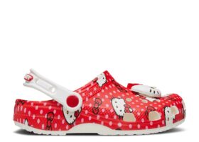 Hello Kitty x Classic Clog para crianças «Red Polka Dots»