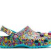 Lisa Frank x Classic Clog Kids «Digital Aqua Multi Hearts»