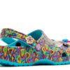 Lisa Frank x Classic Clog Kids «Digital Aqua Multi Hearts»