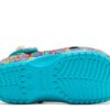 Lisa Frank x Classic Clog Kids «Digital Aqua Multi Hearts»