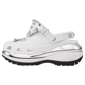 Mega Crush Clogs «White Silver»