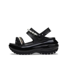 Mega Crush Sandal Pearl Ruffle «Preto»