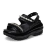 Mega Crush Sandal Pearl Ruffle «Preto»
