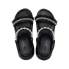 Mega Crush Sandal Pearl Ruffle «Preto»