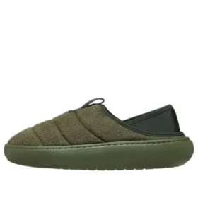 Mocassim clássico em camurça vegana «Army Green»