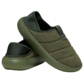 Mocassim clássico em camurça vegana «Army Green»