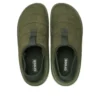 Mocassim clássico em camurça vegana «Army Green»