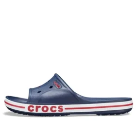 Pantufas Bayaband Clog azuis, brancos e vermelhos unissexo