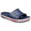 Pantufas Bayaband Clog azuis, brancos e vermelhos unissexo
