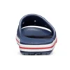 Pantufas Bayaband Clog azuis, brancos e vermelhos unissexo