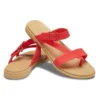Pantufas casuais vermelho-fogo
