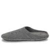 Pantufas clássicas casuais, espessas e quentes, unissexo, cinzento
